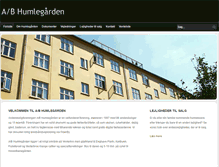 Tablet Screenshot of abhumlegaarden.dk